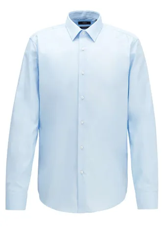 BOSS Regular Fit Overhemd blauw, Effen