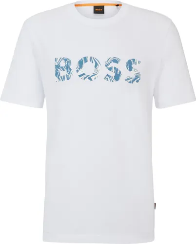 BOSS - T-shirt Bossocean Wit - Heren