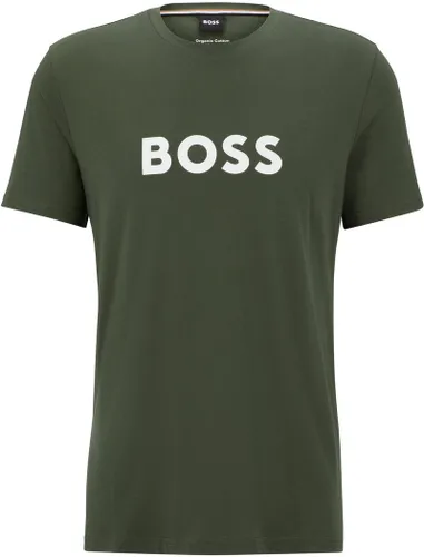 BOSS T-shirt Donkergroen