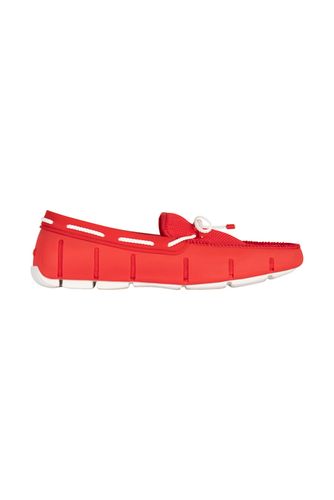 Braided Lace Loafer Red Alert/white