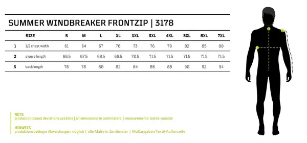 Brandit Herren Jacke Summer Windbreaker Frontzip Oliv-5XL