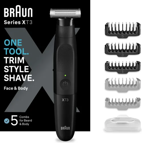 Braun Series X - Baard en lichaamstrimmer voor gezichts en lichaamshaar - XT3200