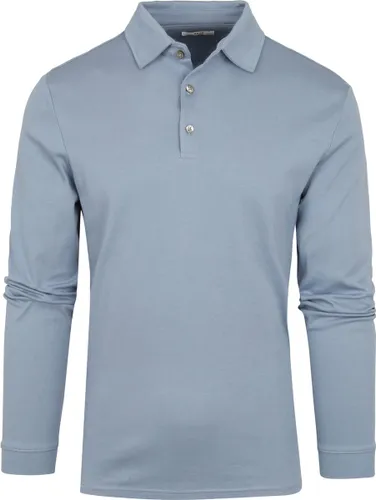 Brax - Longsleeve Polo Pirlo Blauw - Regular-fit - Heren Poloshirt