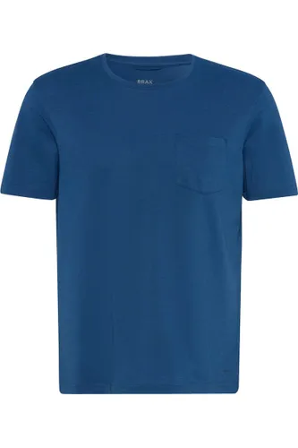 Brax Ultralight Modern Fit T-Shirt ronde hals donkerblauw, Effen