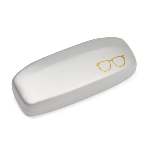 Brillenkoker met Brillen Icoon - Zilver - Brillenhouder - Cadeau