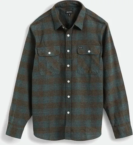 Brixton Bowery L/s Flannel Ocean S