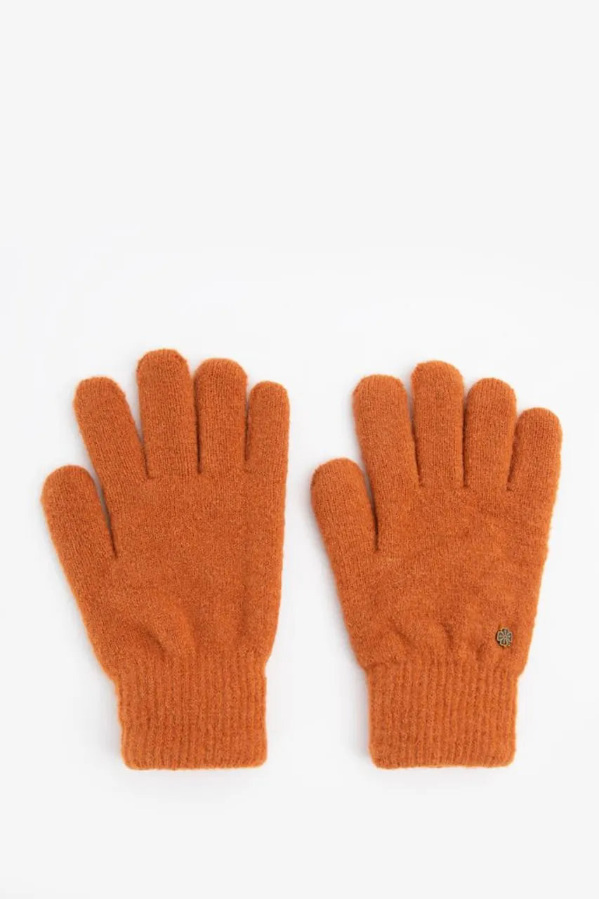 Bruine Gebreide Handschoenen