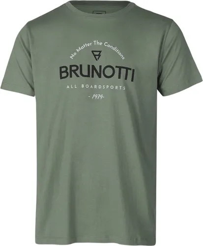 Brunotti Jahn-Logoround Heren T-shirt | Groen - L