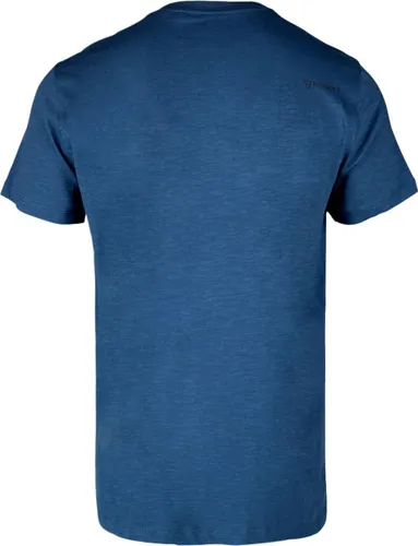 Brunotti John-Logo-Slub Heren T-shirt | Blauw - XL