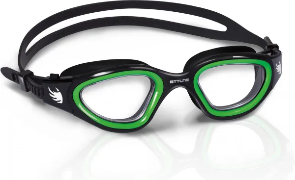 BTTLNS Zwembril - Transparante lens - Duurzaam zacht silicone materiaal - Anti-condens lenzen - Multi-functioneel - Face Fit Technology - Ghiskar 1.0...