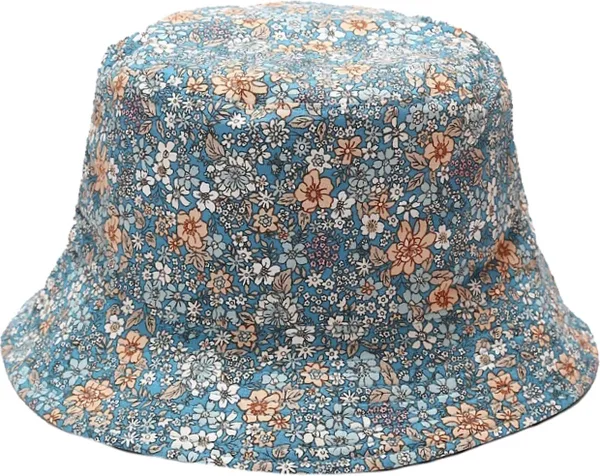 Bucket Hat - Bloem Blauw | Katoen | Fashion Favorite
