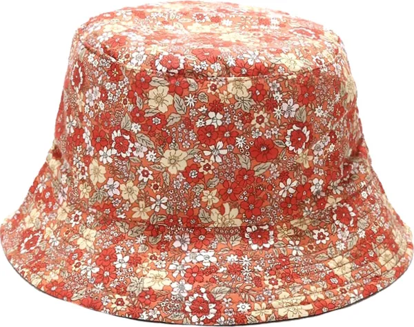 Bucket Hat - Bloem Rood | Katoen | Fashion Favorite