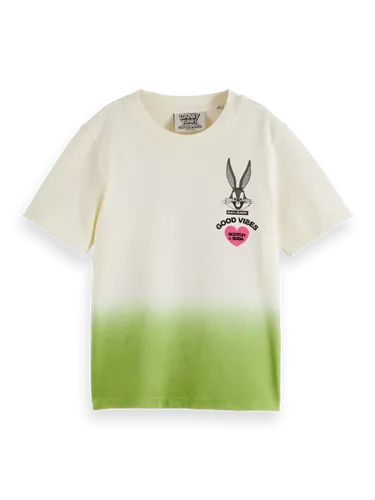 BUGS BUNNY - Relaxed-fit dip-dye artwork T-shirt - Maat 8 - Multicolor - Meisje - T-shirt - Scotch & Soda