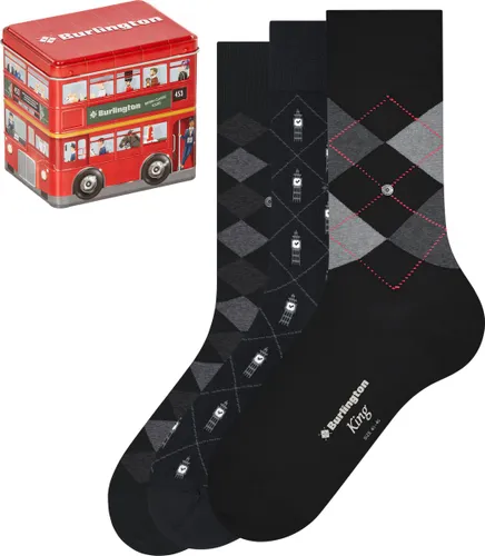 Burlington British Box cadeau geschenkset duurzaam biologisch katoen multipack sokken mannen veelkleurig