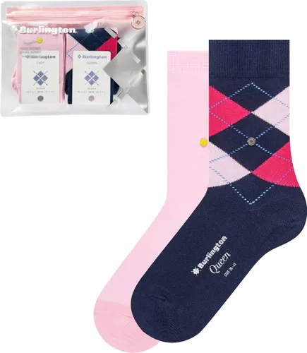 Burlington Travel Pouch cadeau geschenkset Katoen multipack sokken vrouwen veelkleurig