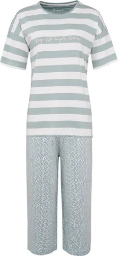 By Louise Dames Capri Korte Pyjama Set Mint Groen