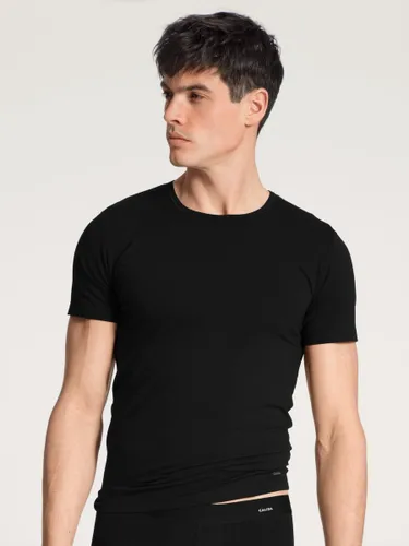 CALIDA-Cotton Code-Mannen-T-shirt-Zwart