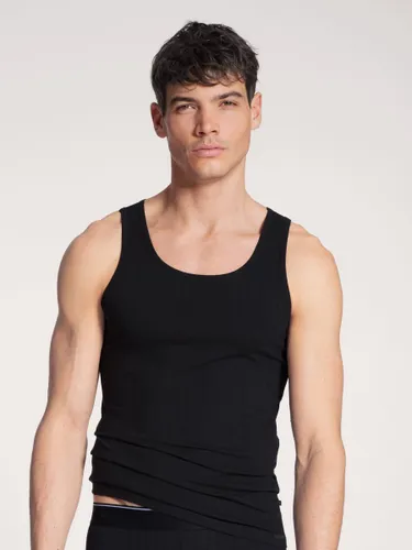 CALIDA-Pure & Style-Mannen-Shirt-Zwart