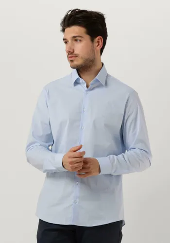 CALVIN KLEIN Heren Hemden Poplin Stretch Slim Shirt - Lichtblauw