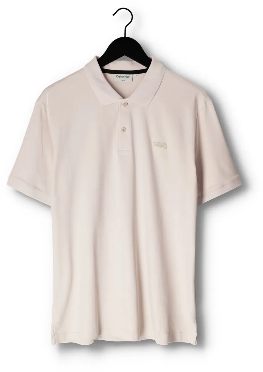 CALVIN KLEIN Heren Polo's & T-shirts Smooth Cotton Slim Polo - Beige