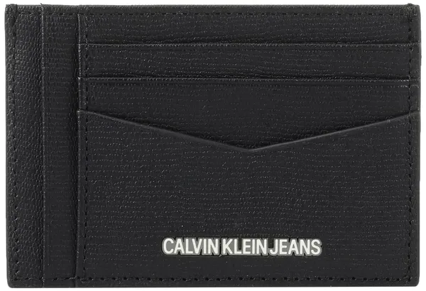 Calvin Klein Heren reisportemonnee denim portemonnee zwart
