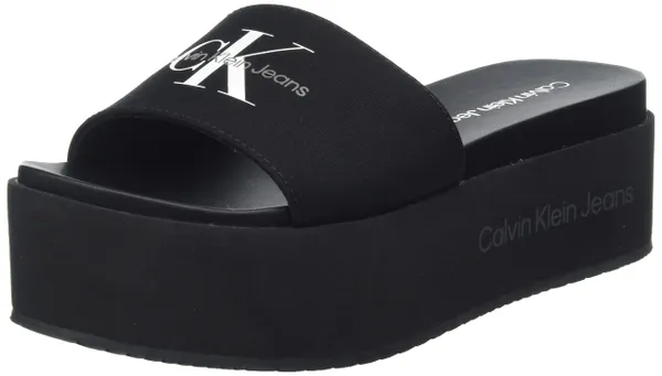 Calvin Klein Jeans Monogram platte sandalen