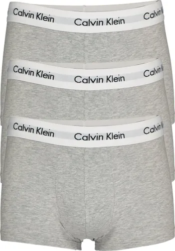 Calvin Klein low rise trunks (3-pack) - lage heren boxers kort - grijs melange