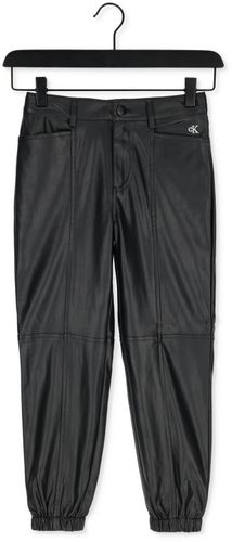 Calvin Klein PU Leather Jogger Pants Zwart Meisjes