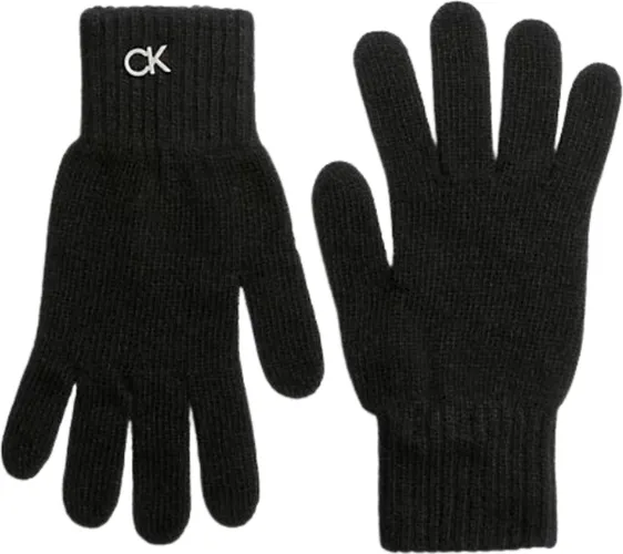 Calvin Klein Re-Lock Knit Gloves Wol - Zwart - Unisex - One