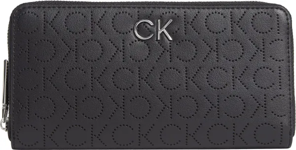 Calvin Klein - Re-lock RFID slim ziparound portemonnee - dames - black