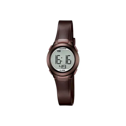 Calypso K5677/6 digitaal horloge 28 mm 100 meter bruin/ bronskleur