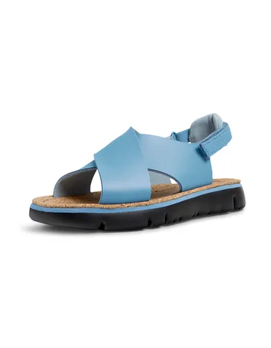 CAMPER Oruga-k200157 dames platte sandalen blauw