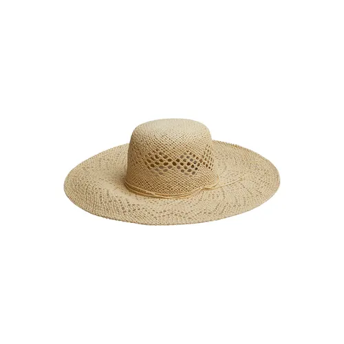 Capeline hoed in stro