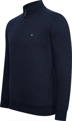Cappuccino Italia - Heren Sweaters Zip Sweater Navy - Blauw