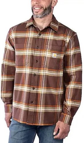 Carhartt Hemd Flannel L/S Plaid Shirt Chestnut-XL