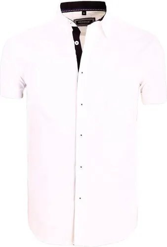 Carisma Overhemd Korte Mouw Effen Wit 9102 - 4XL