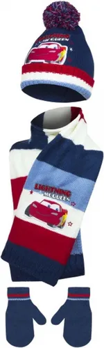 Cars Disney Muts (48cm) - Sjaal en handschoenen set 1-2 jaar - Blauw - Winterset - Kinderen