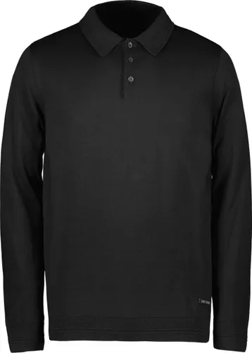 Cars Jeans CYRO Polo LS Heren Top - Black