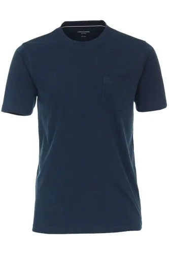 Casa Moda T-Shirt ronde hals donkerblauw, Melange