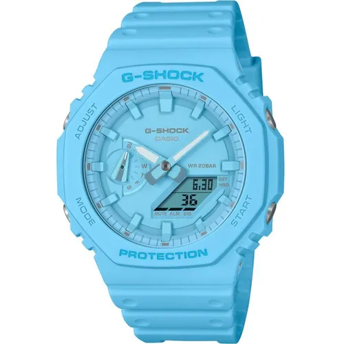 Casio G-Shock GA-2100-2A2ER Horloge - Kunststof - Blauw - Ø 45 mm