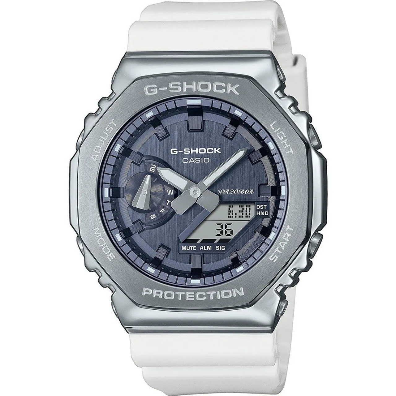 CASIO GM-2100WS-7AER unisex analoog kwarts horloge met