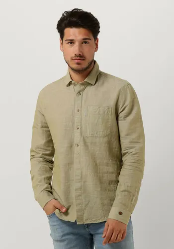 CAST IRON Heren Hemden Long Sleeve Shirt Co Li Dobby - Groen