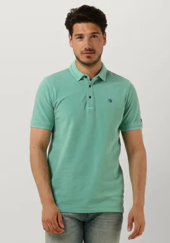 CAST IRON Heren Polo's & T-shirts Short Sleeve Polo Cotton Gd Pique - Blauw