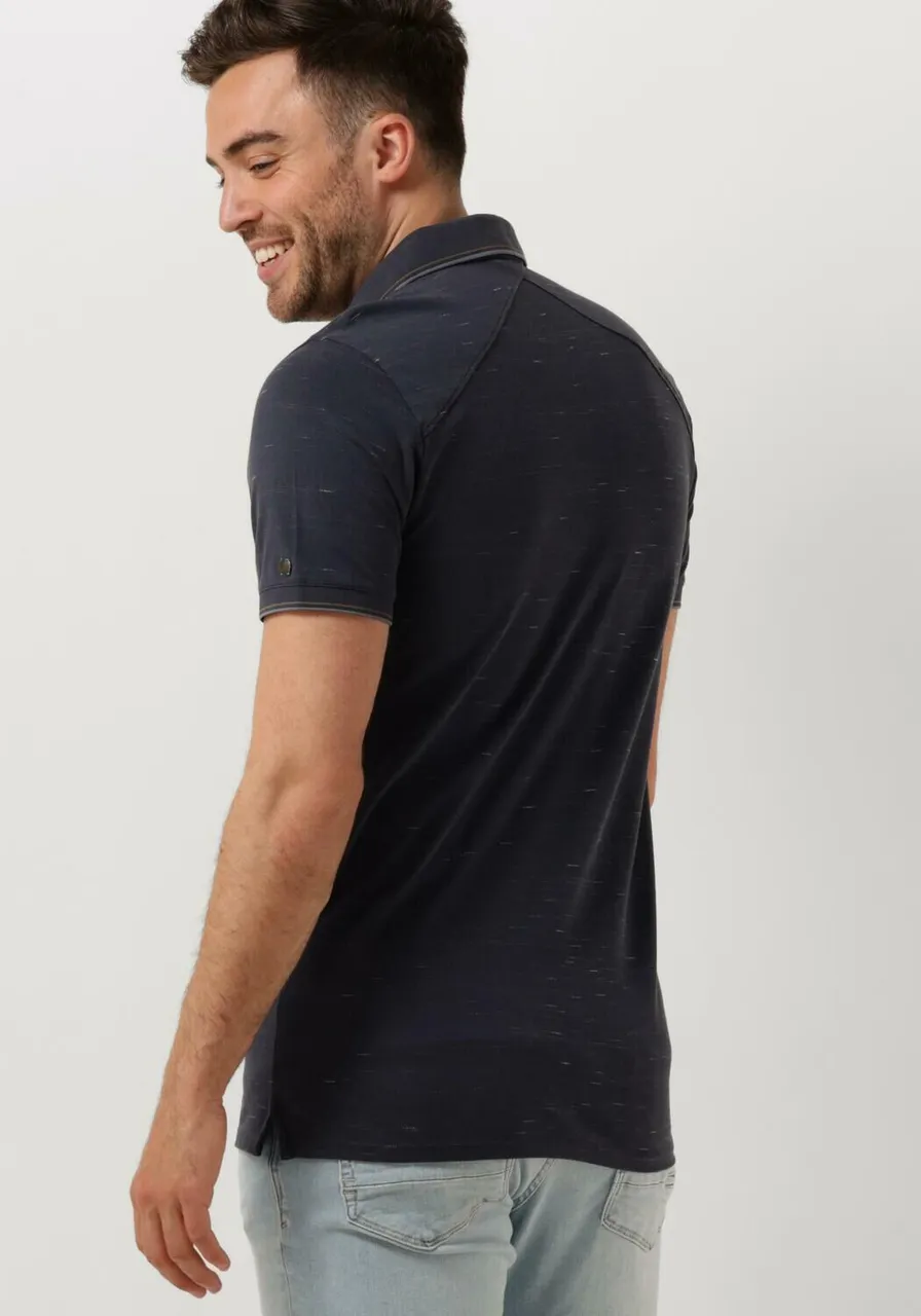 CAST IRON Heren Polo's & T-shirts Short Sleeve Polo Injected Cotton Pique - Donkerblauw
