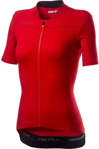 Castelli Fietsshirt Dames Rood Zwart - CA Anima 3 Jersey Red/Black