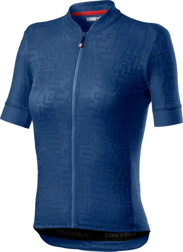 Castelli Fietsshirt korte mouwen Dames Blauw  - PROMESSA JACQUARD JERSEY AGATE BLUE
