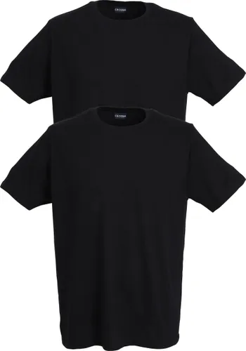 CECEBA Maverick American T-shirt (2-pack) - ronde hals - zwart