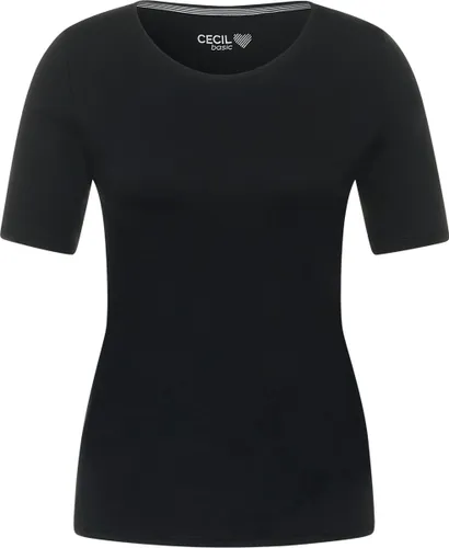 CECIL NOS Lena Dames T-shirt - zwart