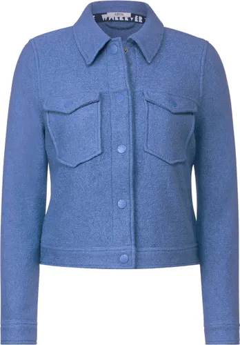 CECIL TOS Wool shirt jacket Dames Jas - water blauw
