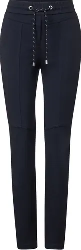 CECIL Tracey jersey Dames Broek - donker blauw